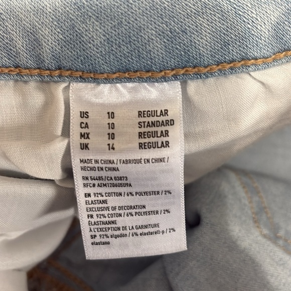 American Eagle Women’s Sz 10 Super Stretch X Superlow Jegging - Picture 4 of 7